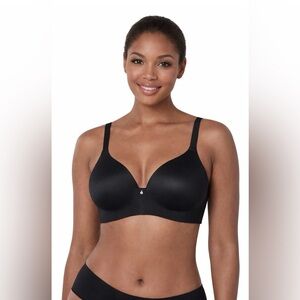 Bali 38DD Bra Black One Smooth U Ever Smooth Underwire Ful Coverage DF6560